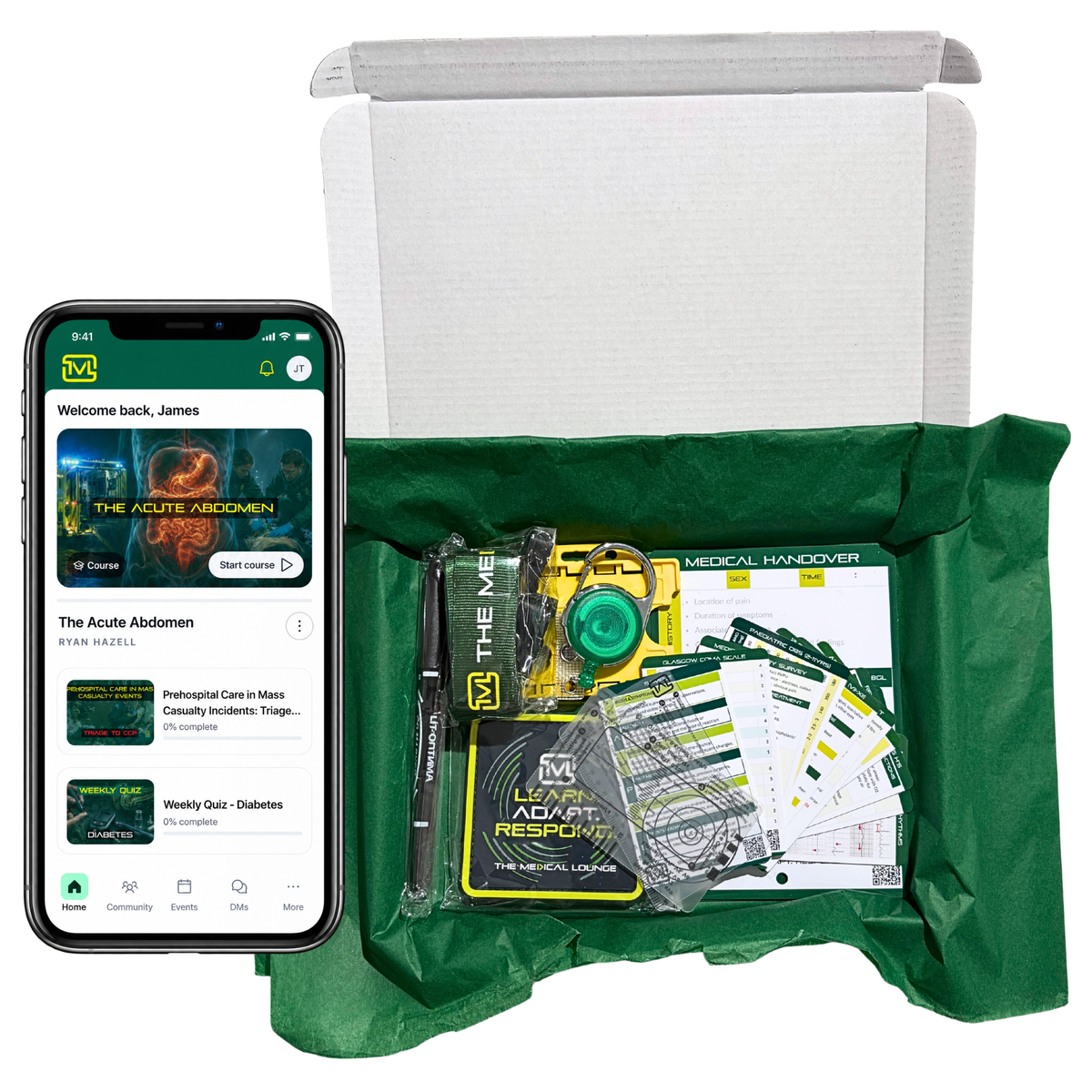 Pre-Hospital Clinician Gift Box – Cards, Slates & Kit