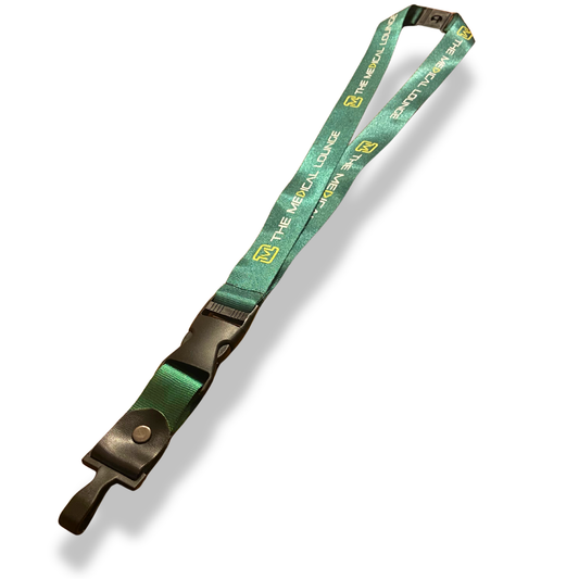 The Medical Lounge Branded Lanyard – Dark Green