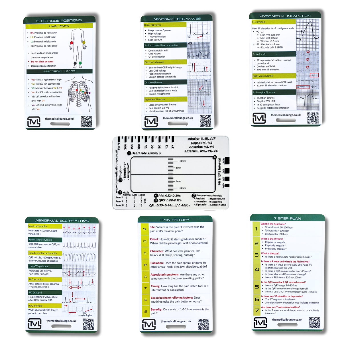 ECG Study Bundle – 7 Pocket Cards