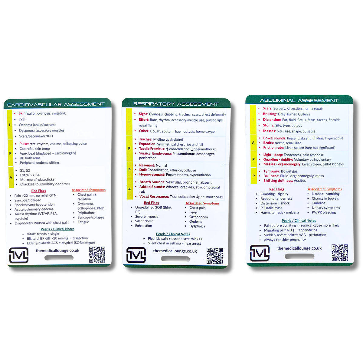 System Assessment Card Bundle – 3 Cards