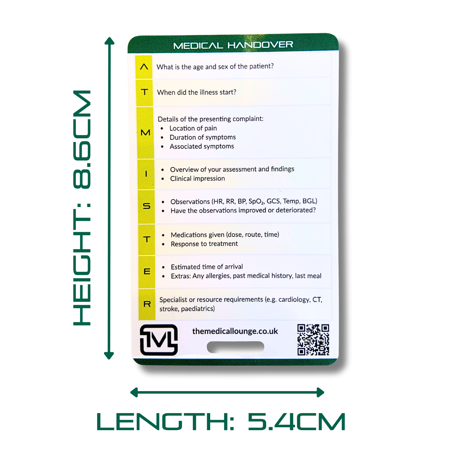 ATMIST Handover Reference Card