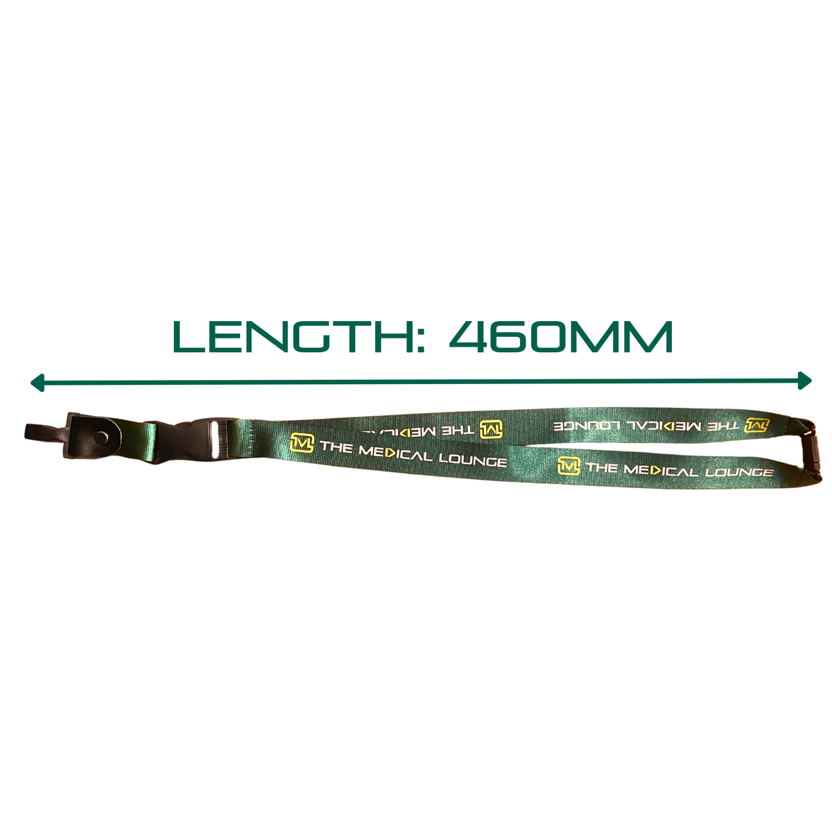 The Medical Lounge Branded Lanyard – Dark Green