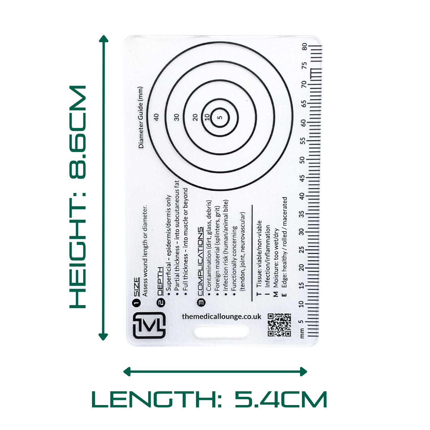 Transparent Wound Assessment Card – TIME Framework