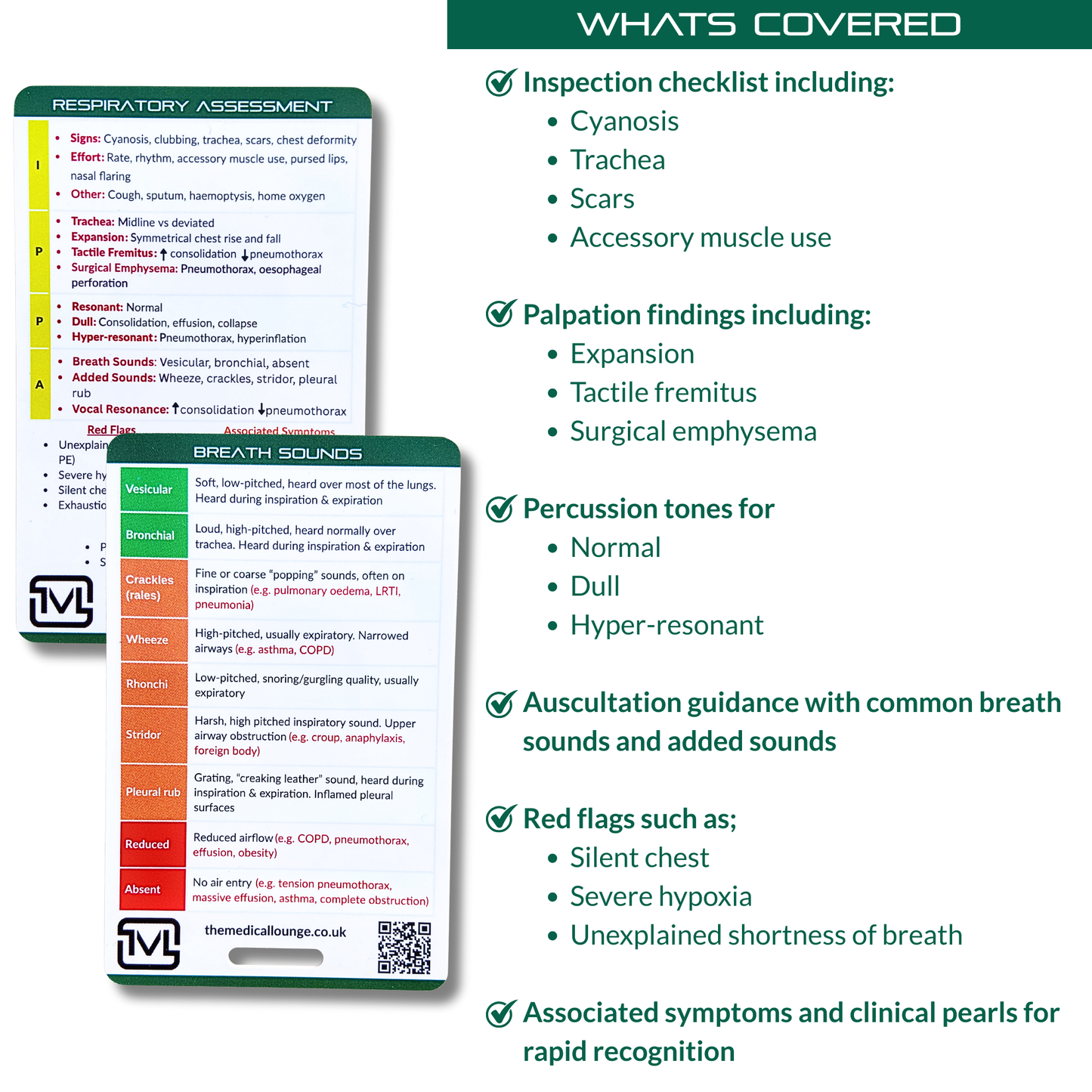 Respiratory Assessment Reference Card