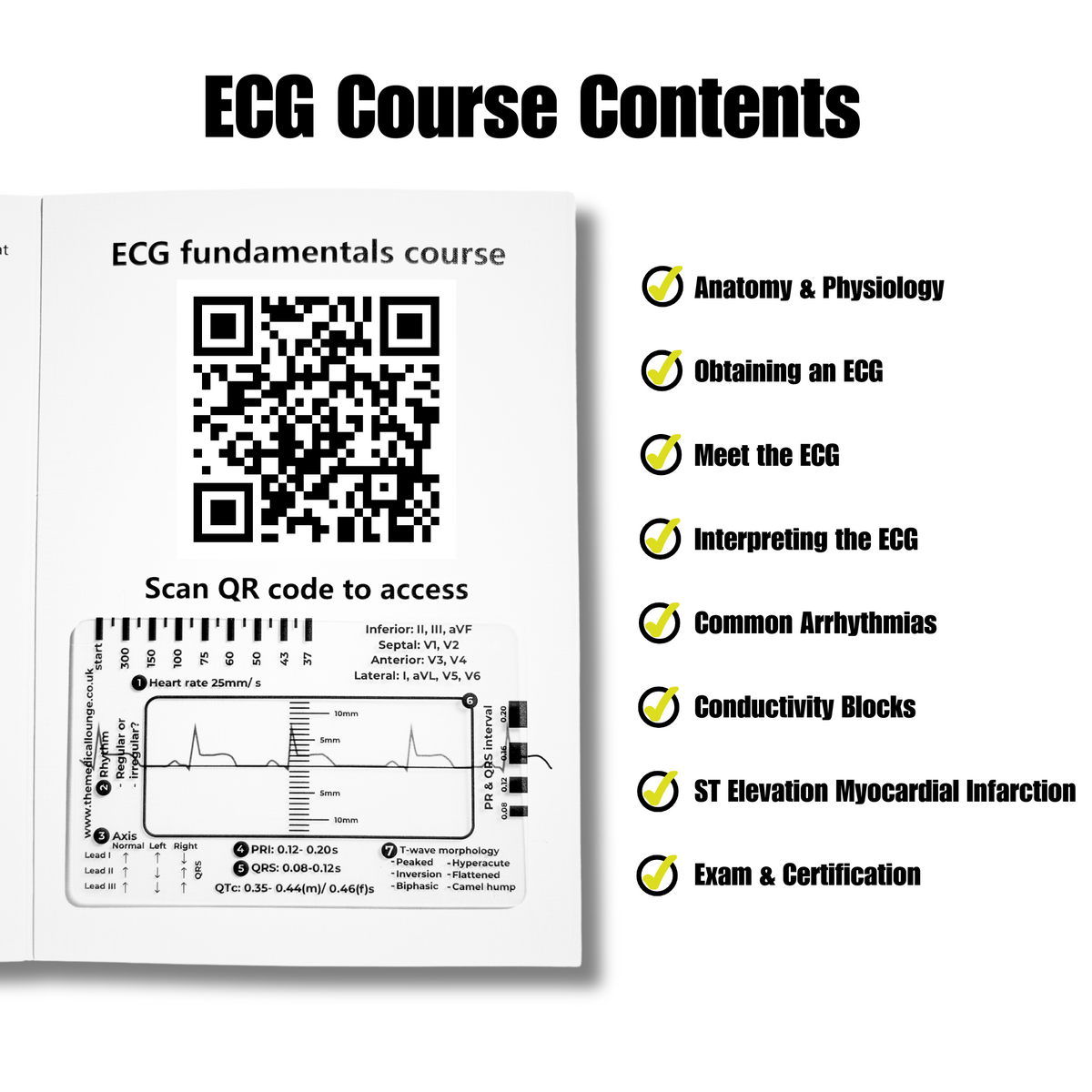 ECG Fundamentals Course + ECG Ruler