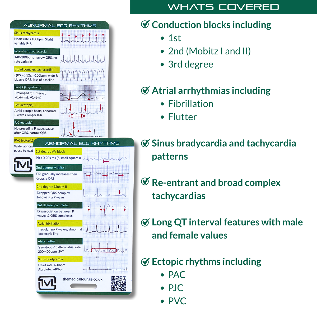 Abnormal ECG Rhythms – Interpretation Card