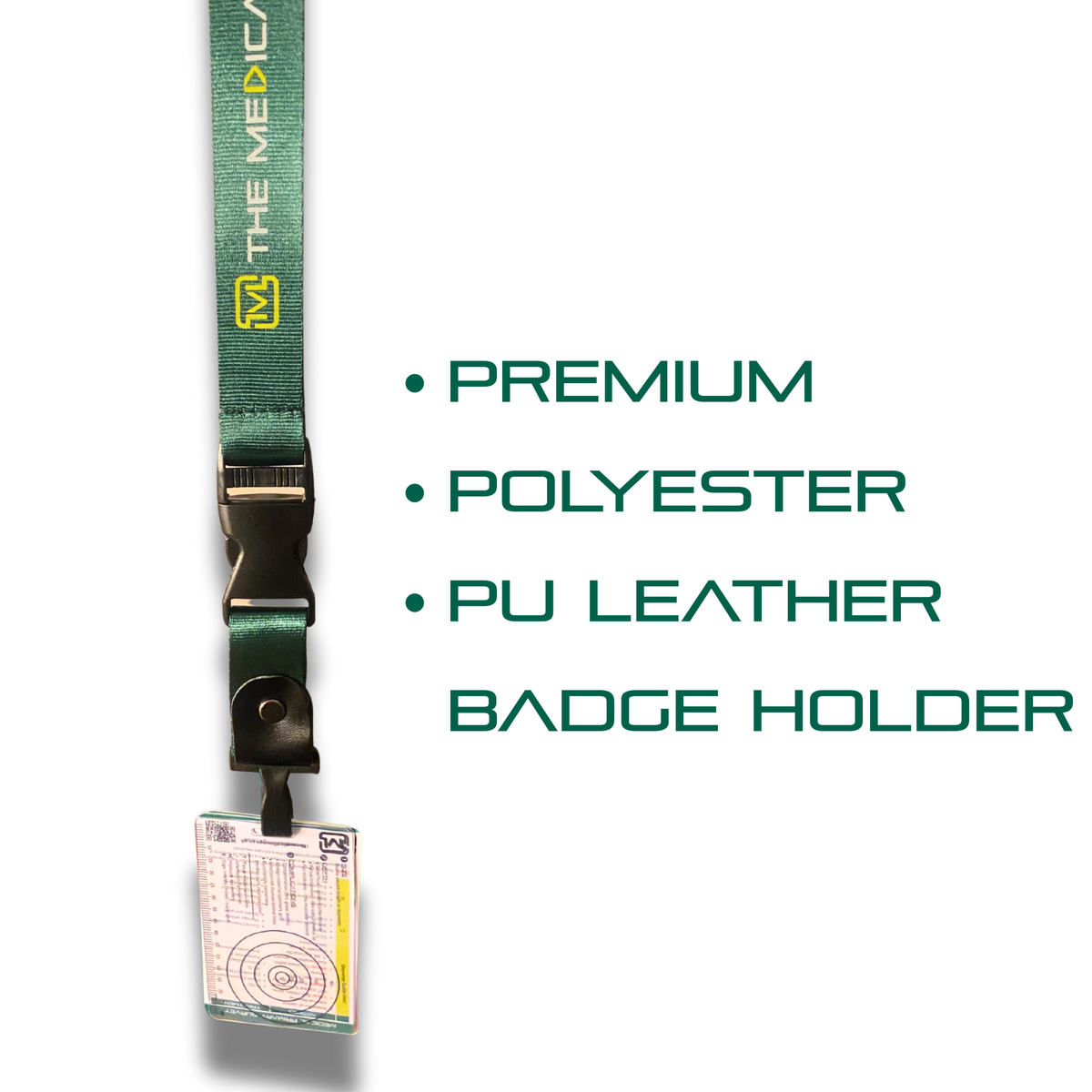 The Medical Lounge Branded Lanyard – Dark Green
