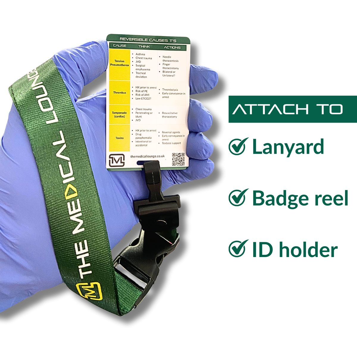 Reversible Causes (H's & T's) Cardiac Arrest Card