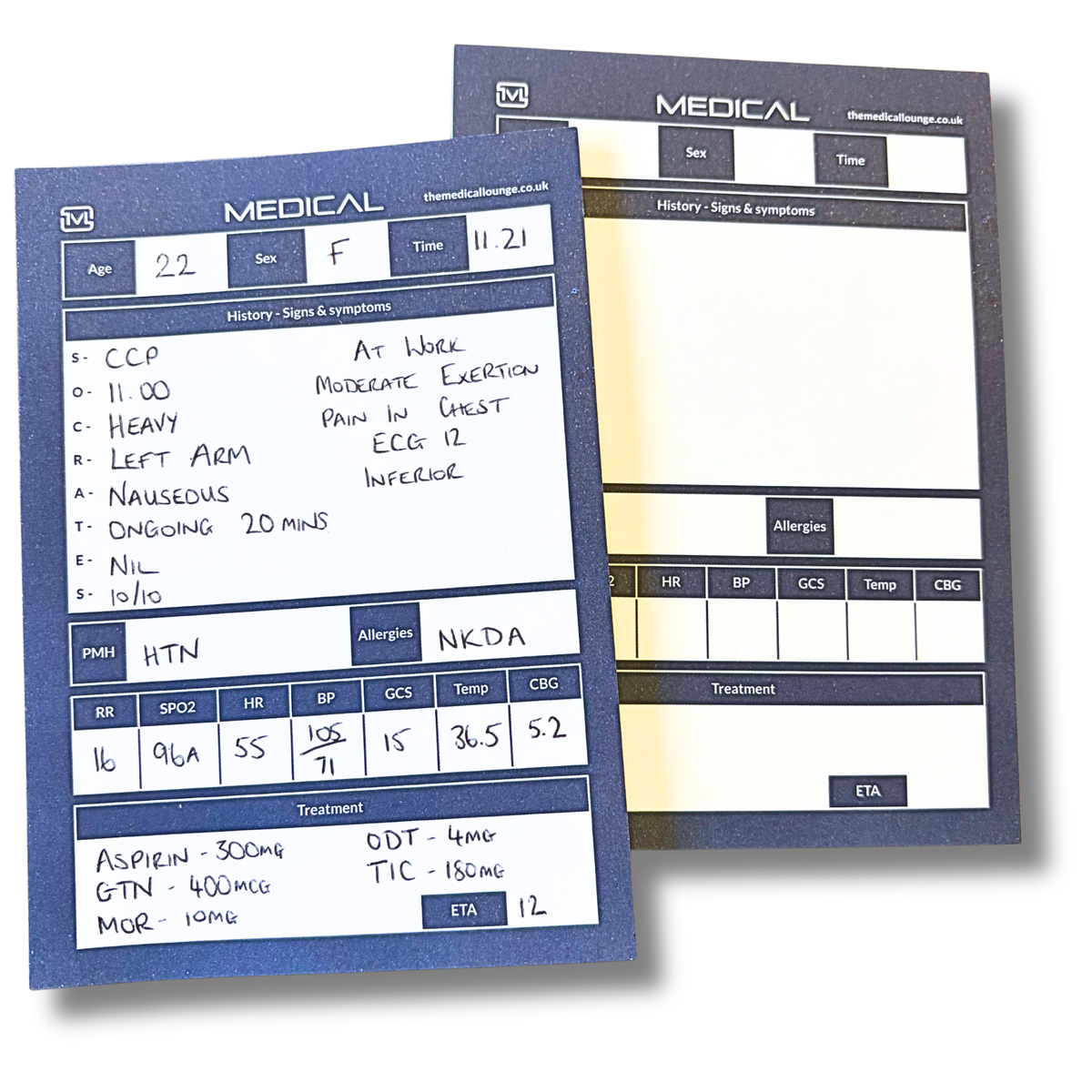 Paramedic Gift Medical Handover Notepad | SBAR SOCRATES Patient Report Pad | A6 Pocket Notebook for Student Paramedic, EMT & First Responder