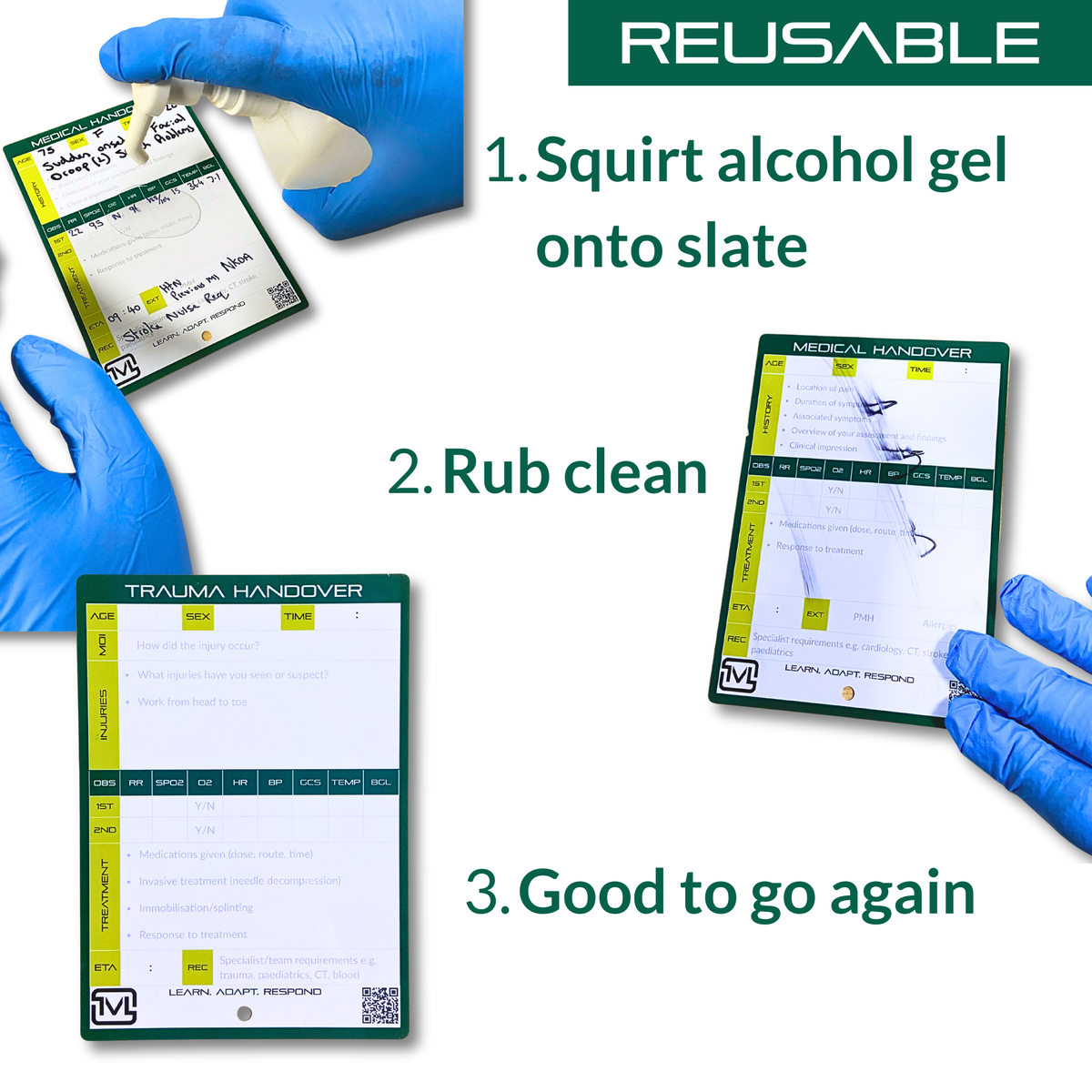 A6 ATMIST Handover Slate – Reusable Dry-Wipe