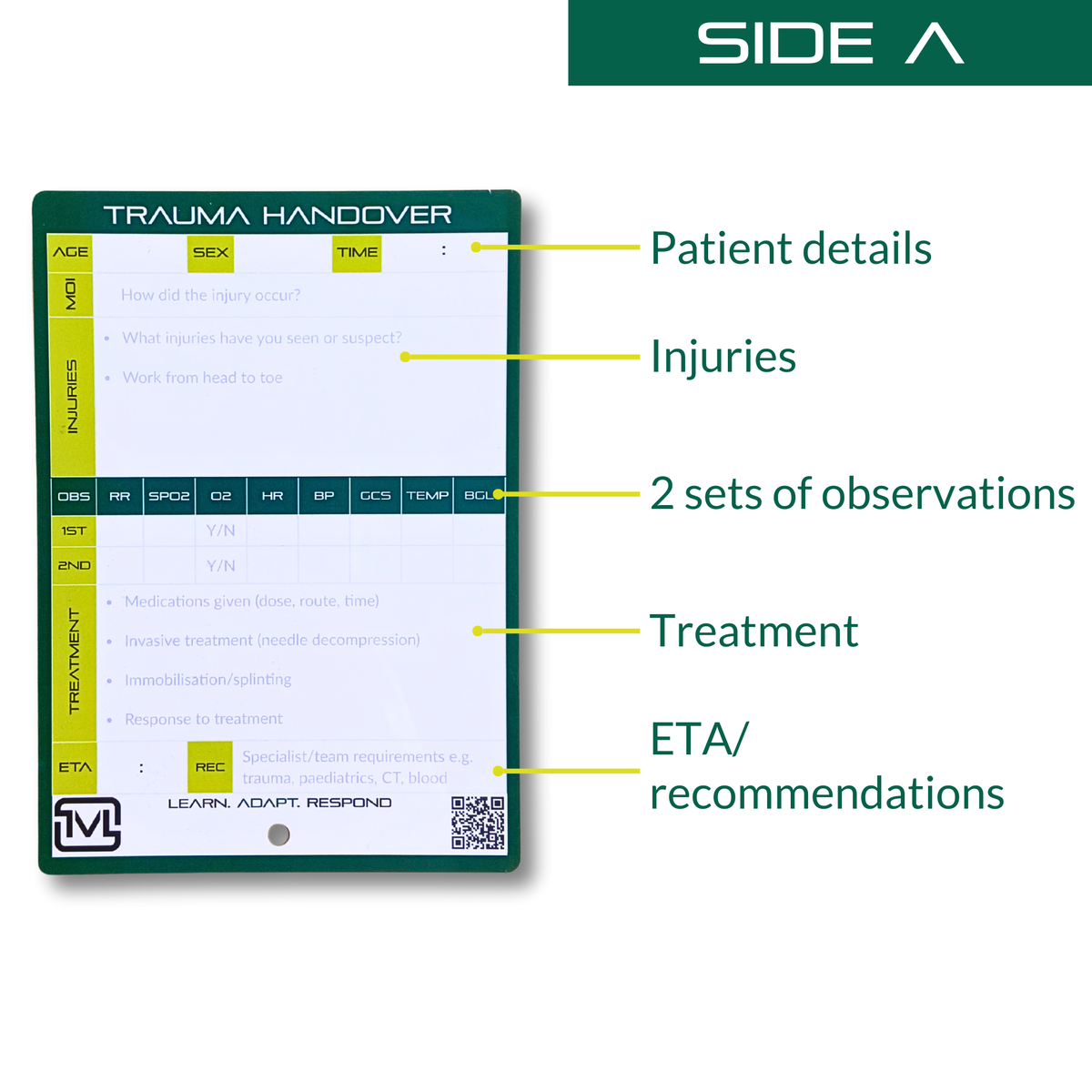 A6 ATMIST Handover Slate – Reusable Dry-Wipe