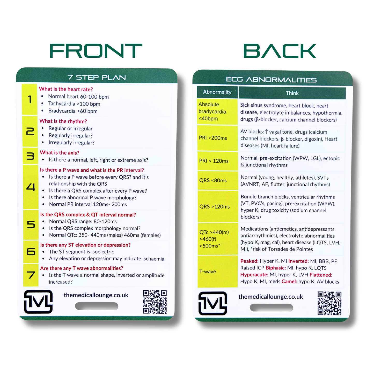ECG Study Bundle – 7 Pocket Cards