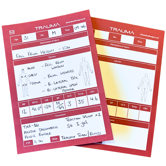 Paramedic Gift Trauma Handover Notepad | ATMIST Patient Report Pad | A6 Pocket Notebook for Student Paramedic, EMT & First Responder