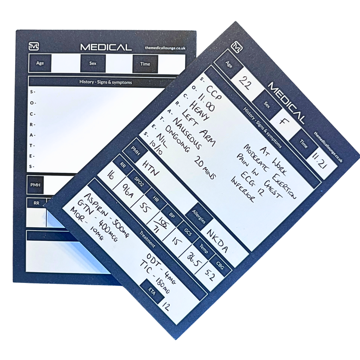 Paramedic Gift Medical Handover Notepad | SBAR SOCRATES Patient Report Pad | A6 Pocket Notebook for Student Paramedic, EMT & First Responder